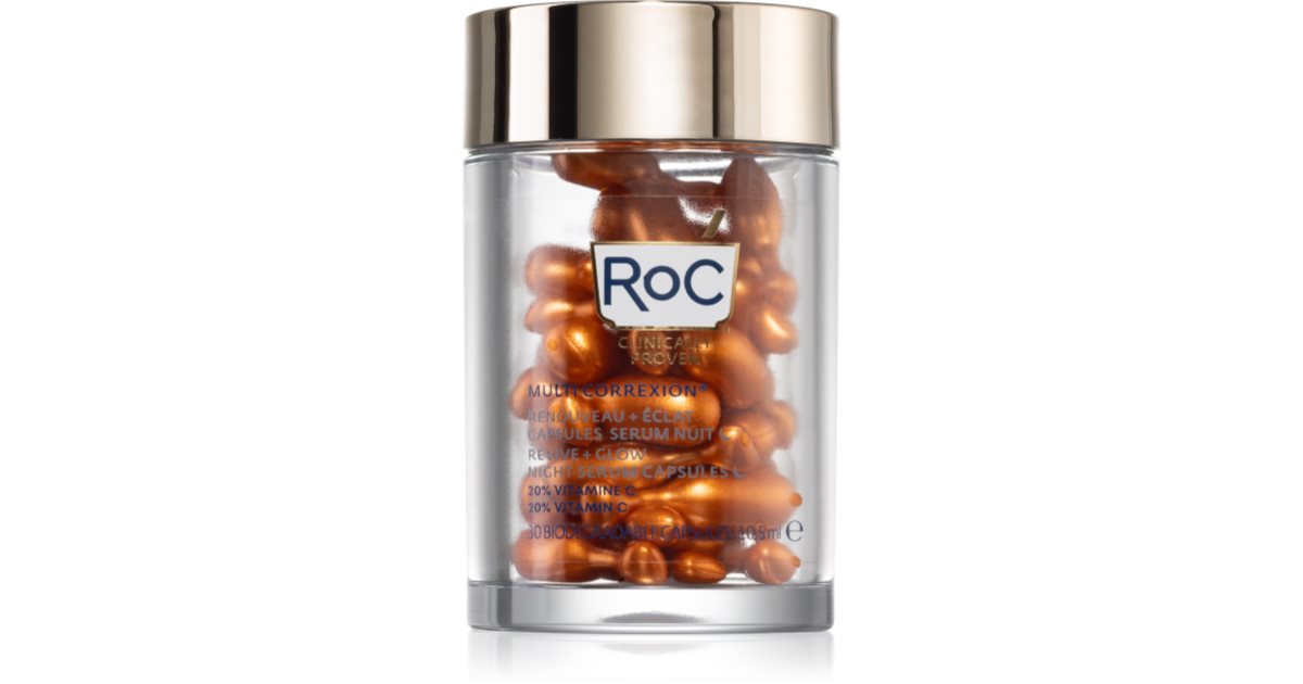 Multi Label Roc RoC Multi Correxion Revive + Glow active vitamin night serum in ...