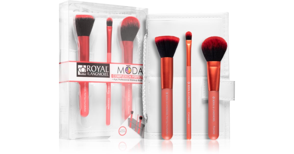 Royal & Langnickel MODA Make-up-Pinsel-Set, 4-teilig, Violett – Vegan & Professionell