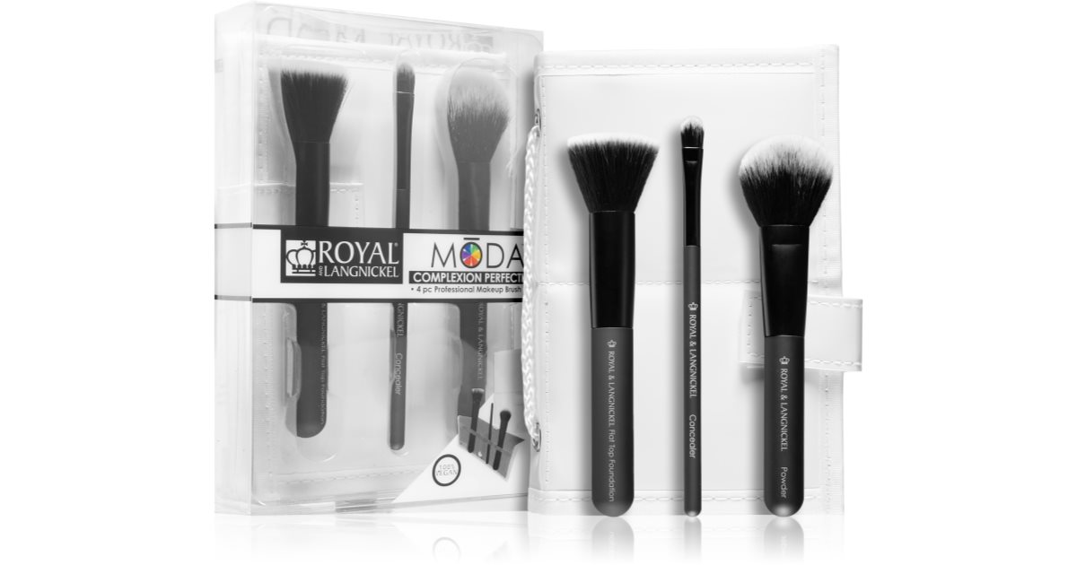 Royal & Langnickel MODA Make-up-Pinsel-Set, 4-teilig In Lila – Vegan & Wasserabweisend
