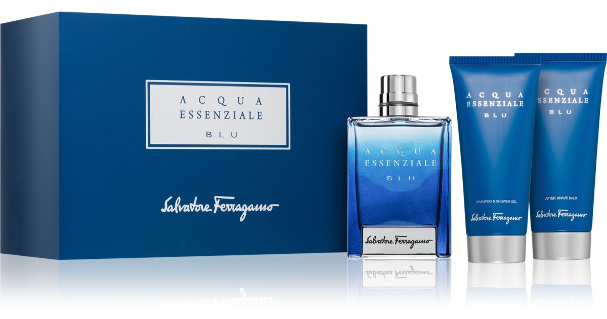 Ferragamo Acqua Essenziale Blu gift set for men notino