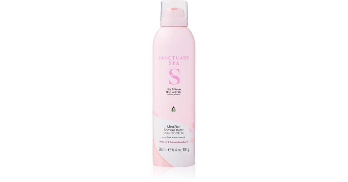 Sanctuary Spa Lily & Rose Shower Foam with nourishing effect | notino.ie