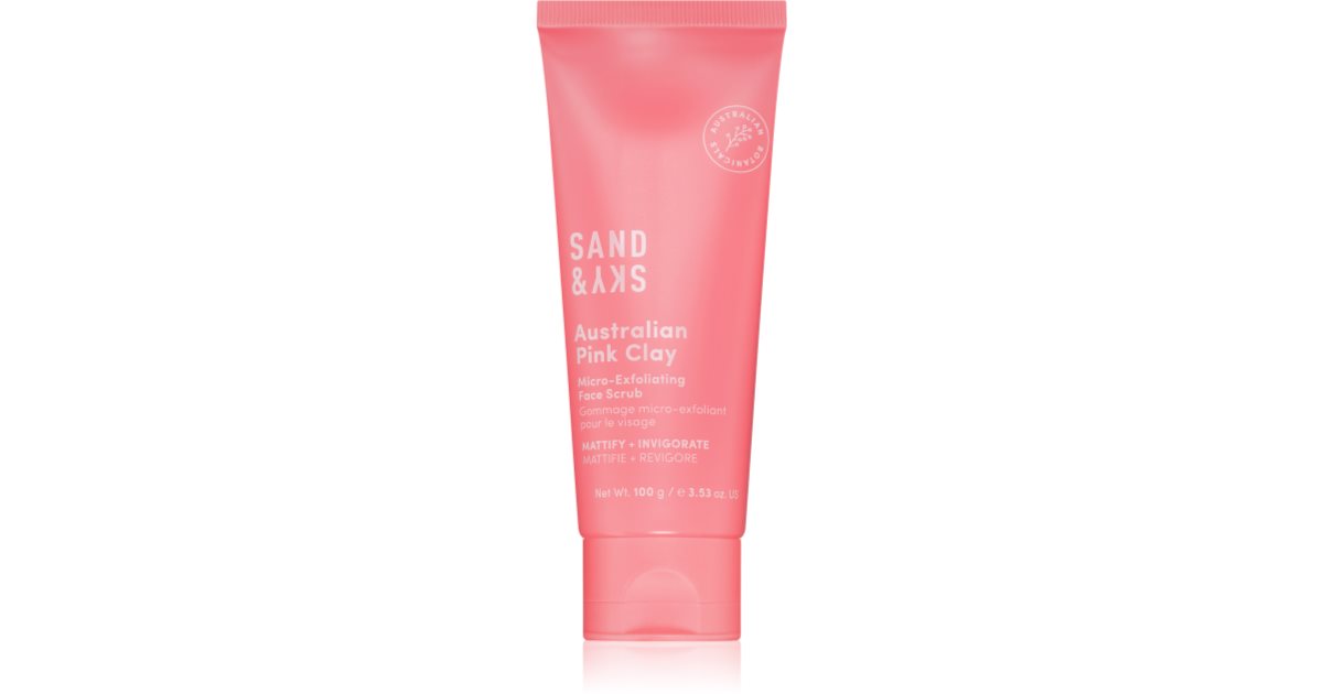 Sand & Sky Australian Pink Clay Micro-Exfoliating Face Scrub ...