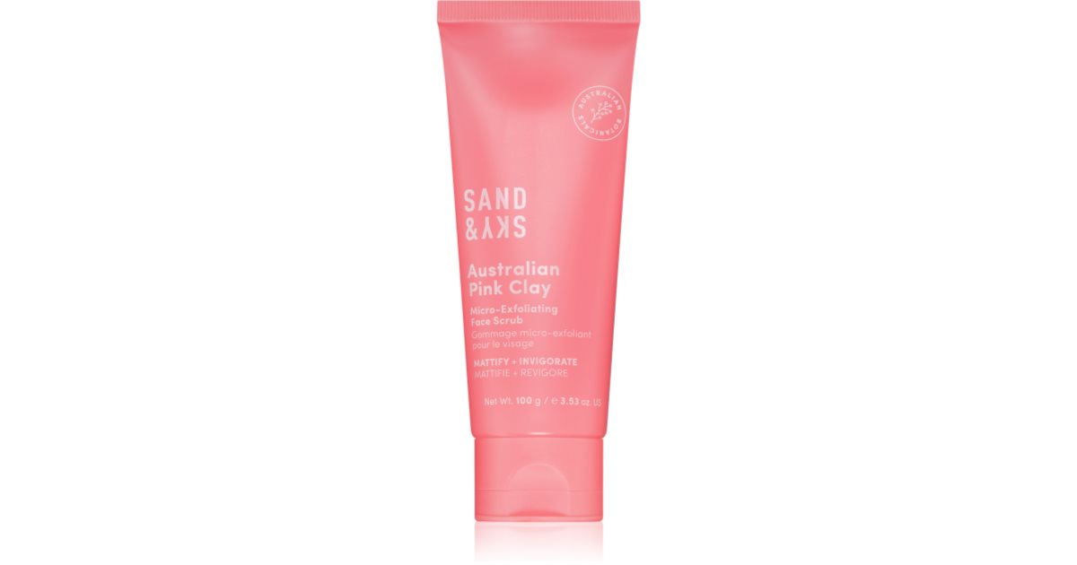 Sand & Sky Australian Pink Clay Micro Exfoliating Face Scrub микро
