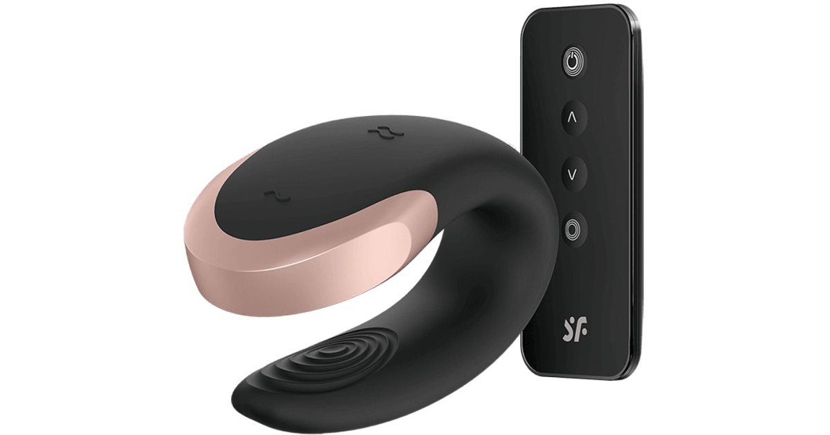 SATISFYER - VIBRATEUR DOUBLE LOVE LUXURY PARTNER NOIR