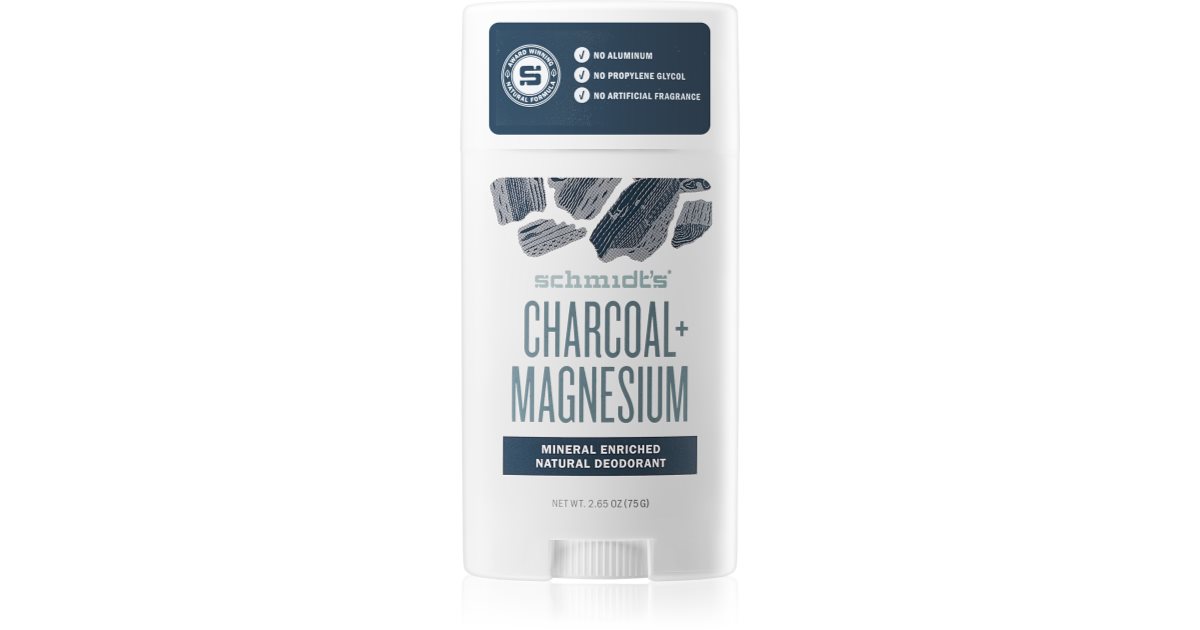 Schmidt's Charcoal + Magnesium Deodorant Stick for all types of skin
