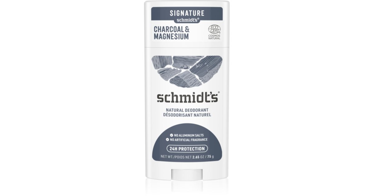 Schmidt's Charcoal + Magnesium DeoStick 24 Std.