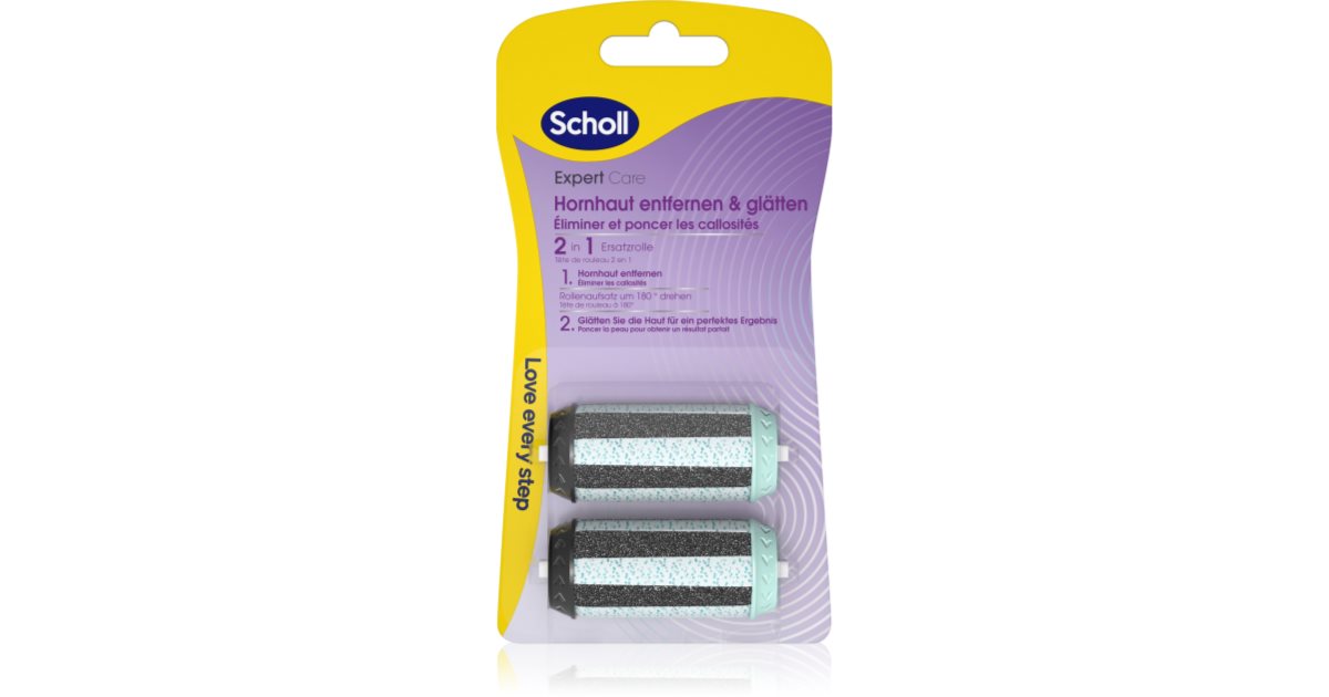 Rouleaux De Remplacement Scholl - Pour Râpe électrique Pieds - Grain Ultra Exfoliant - Neuf