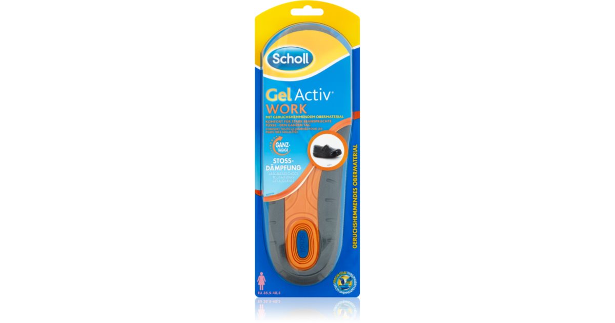 Semelle GelActiv Everyday Amorti Chaussures Loisir Semelles GelActiv Everyday Scholl | Confort Et Amortissement | Anti-odeurs Tailles 40-46 Confort Pieds Quotidien
