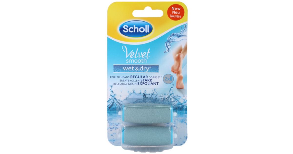Scholl Velvet Smooth Replacement Heads for Waterproof Electric Foot