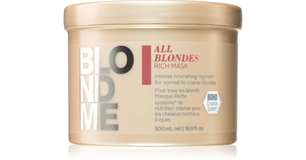 Schwarzkopf Professional Blondme All Blondes Rich Nourishing Mask for