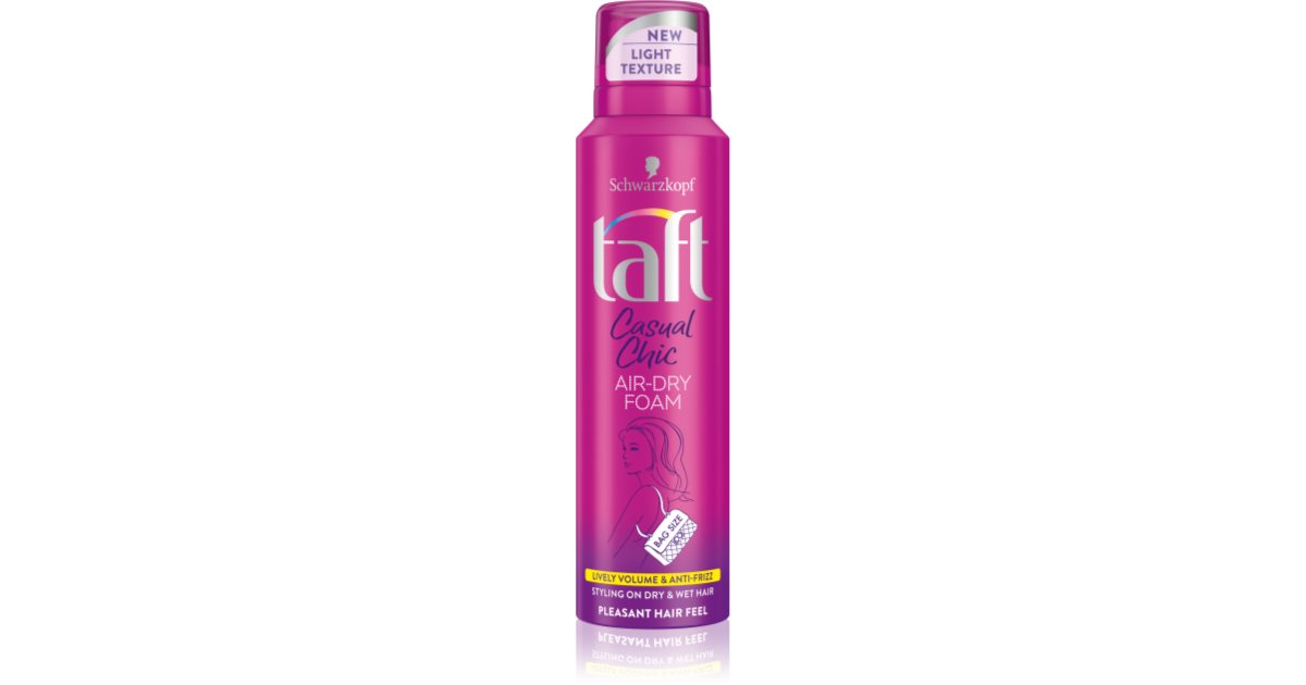 Schwarzkopf Taft Casual Chic Styling Mousse with Volume Effect | notino ...