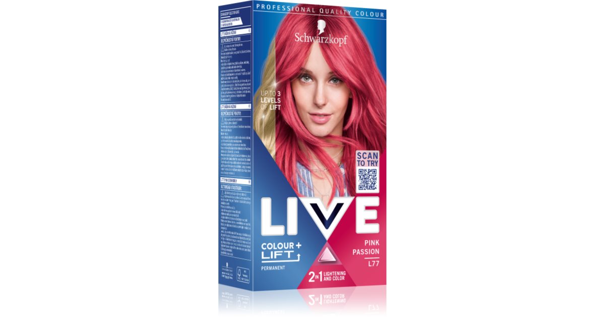 Schwarzkopf LIVE Colour Lift permanent hair dye notino co uk