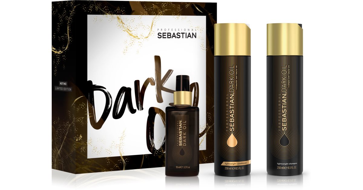 Sebastian Professional Dark Oil confezione regalo (per capelli brillanti e  morbidi) 