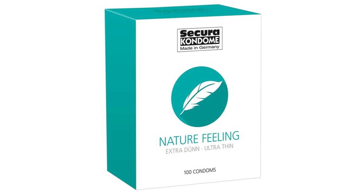 Secura Pesanti R Preservativi – 100 Pezzi, Lubrificati, Gomma Naturale, Trasparenti, Con Serbatoio