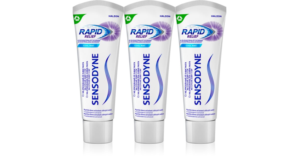 Sensodyne Rapid Fluor tandpastaer Til sensitive tænder | notino.dk