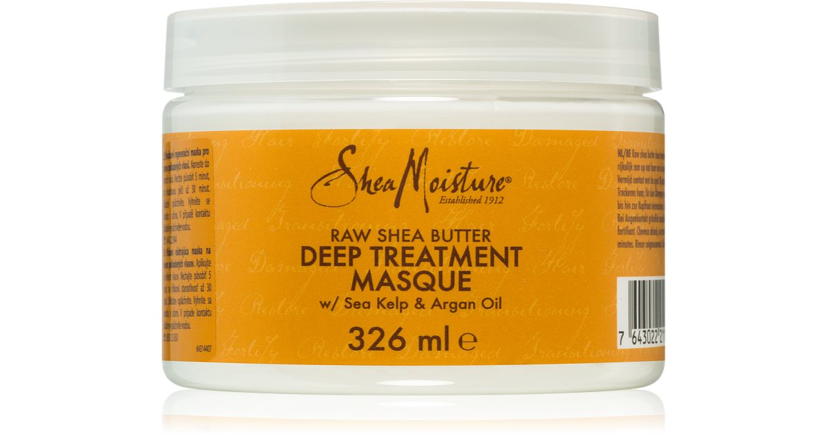 shea moisture raw shea butter deep care för lockigt hår notino se