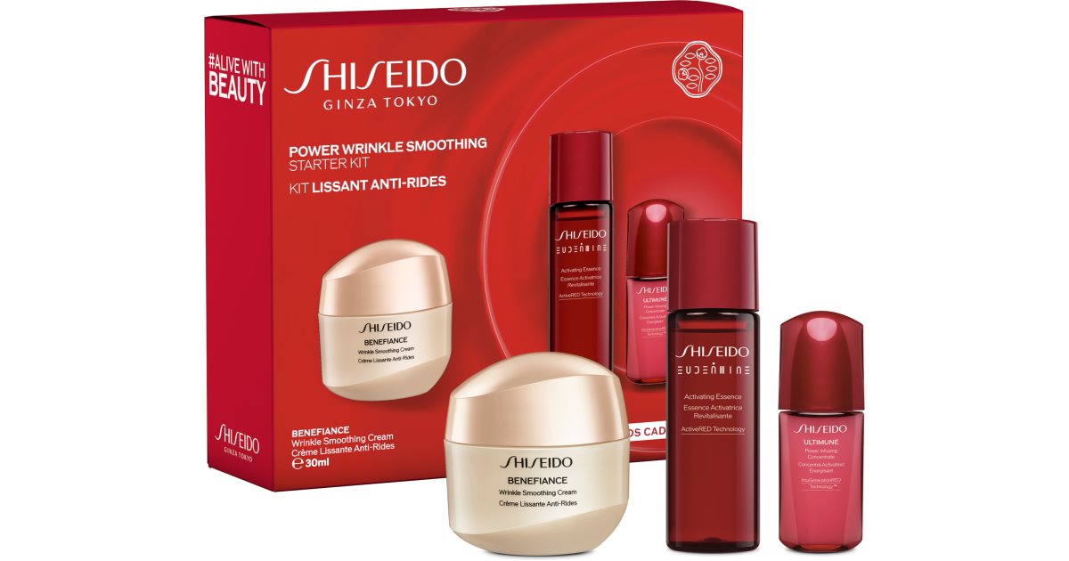 Shiseido Benefiance Power Wrinkle Smoothing Starter Kit Dāvanu komplekts  (nobriedušai ādai)