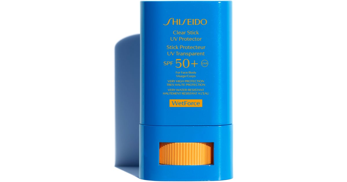 Shiseido Sun Care Clear Stick UV Protector WetForce кремкарандаш для загара SPF 50+ notino.ru