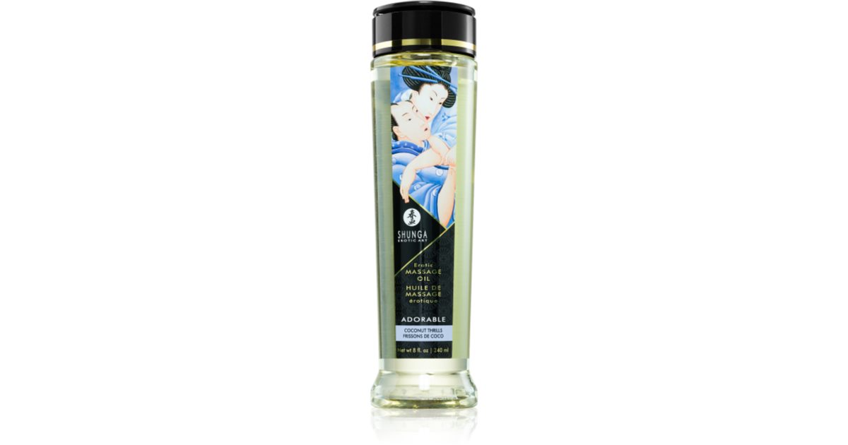 Shunga Erotic Massage Oil Amour Sweet Lotus 8 Oz main image 0