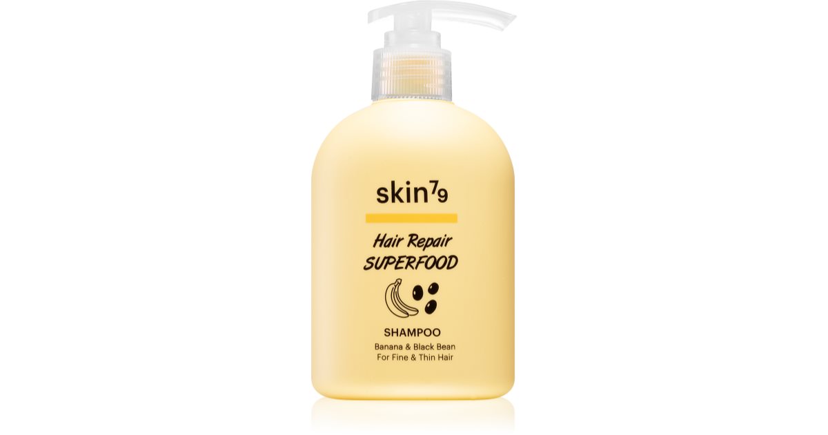 Skin79 Hair Repair Superfood Banana & Black Bean shampoo for fine and