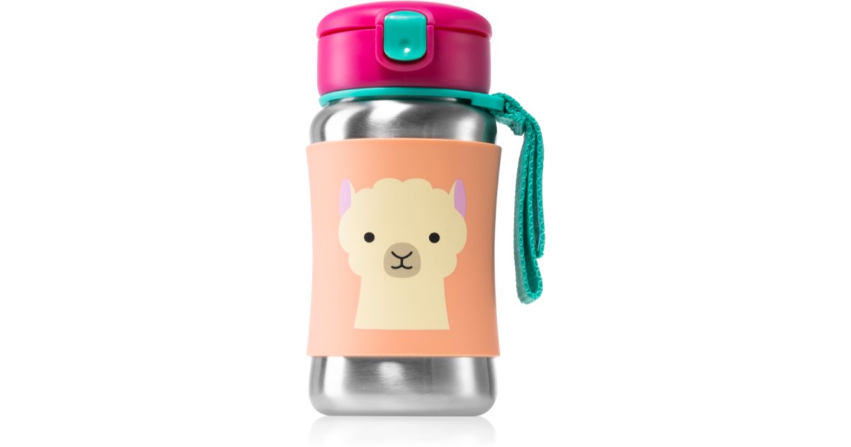 Skip Hop Llama Water Bottle With Straw Cap