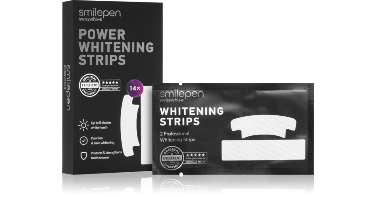 Smilepen Whitening Strips 14 x 2 Stk Power whitening strips for teeth