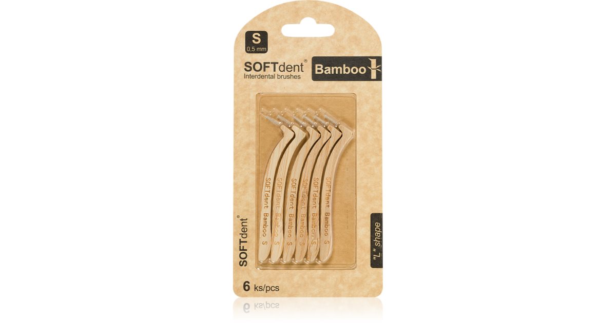SOFTdent Bamboo Interdental Brushes interdental brushes from bamboo notino.co.uk