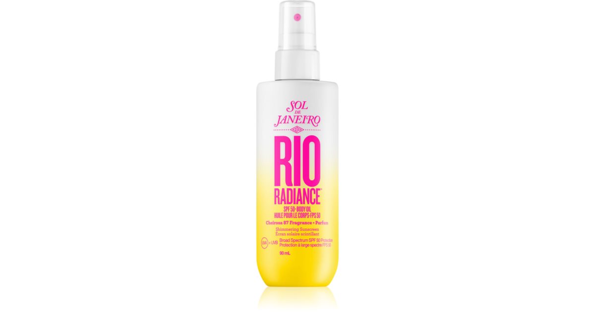 Sol de Janeiro Rio Radiance huile illuminatrice protection de la peau notino.fr
