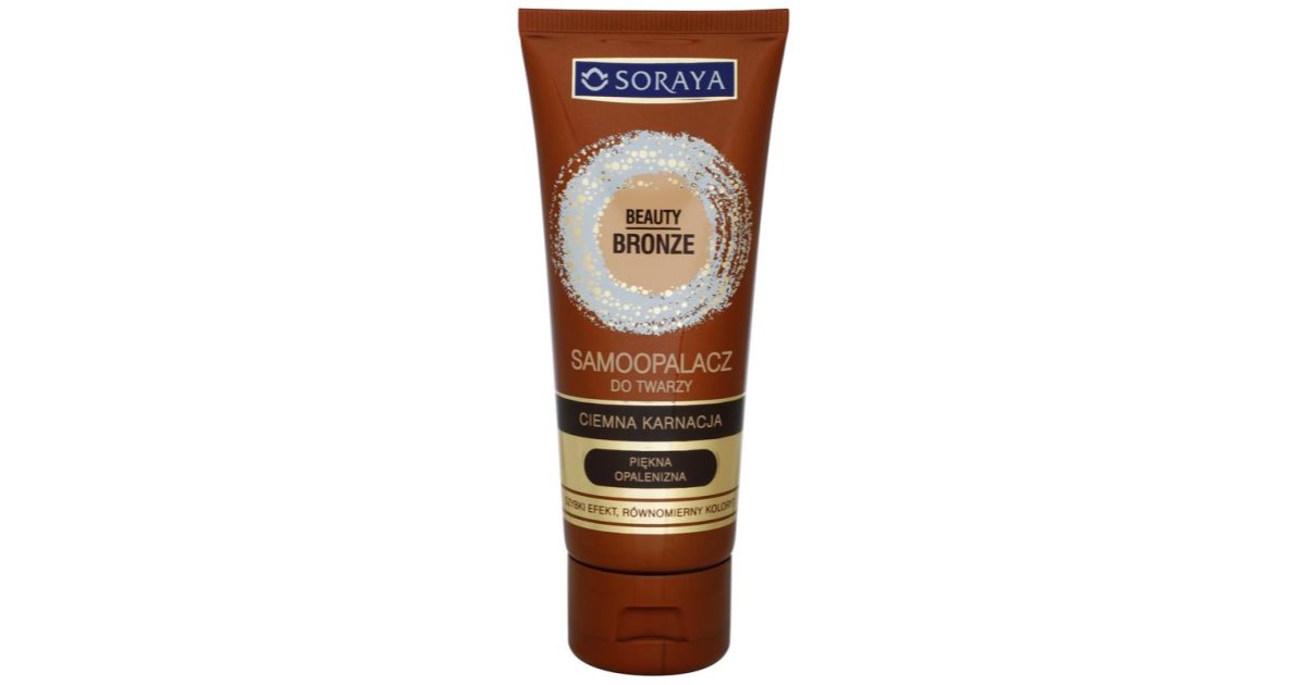 Soraya Beauty Bronze crème autobronzante visage pour peaux foncées