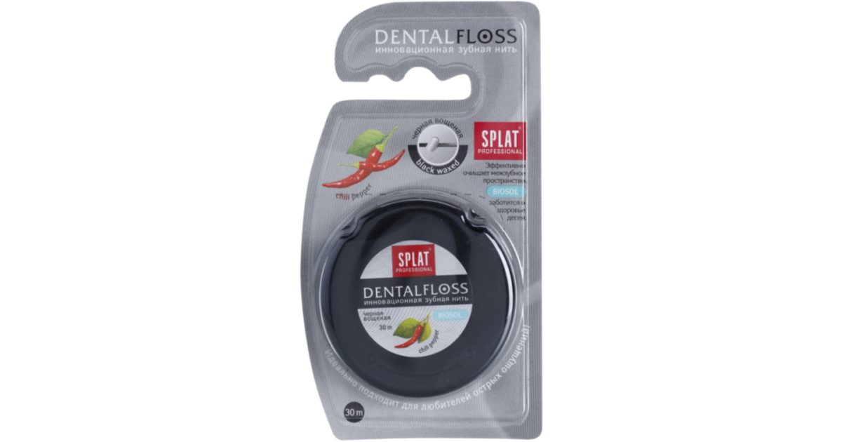 Splat Professional waxed dental floss black notino.co.uk