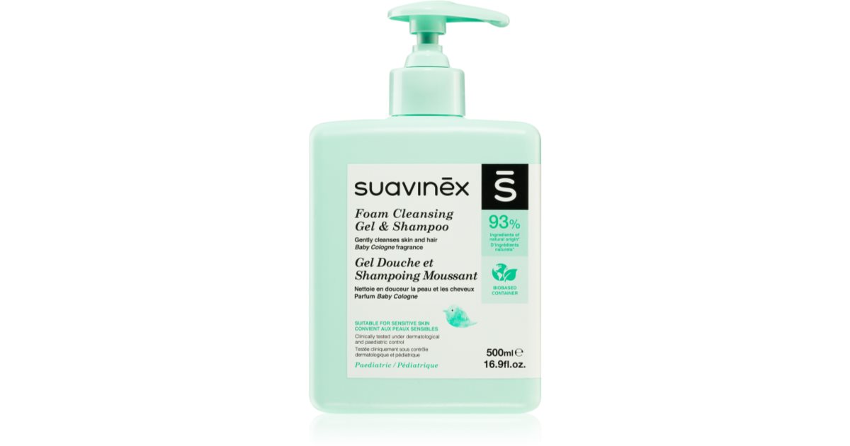 Suavinex Syndet Foaming Gel-Shampoo champú en mousse para bebé lactante