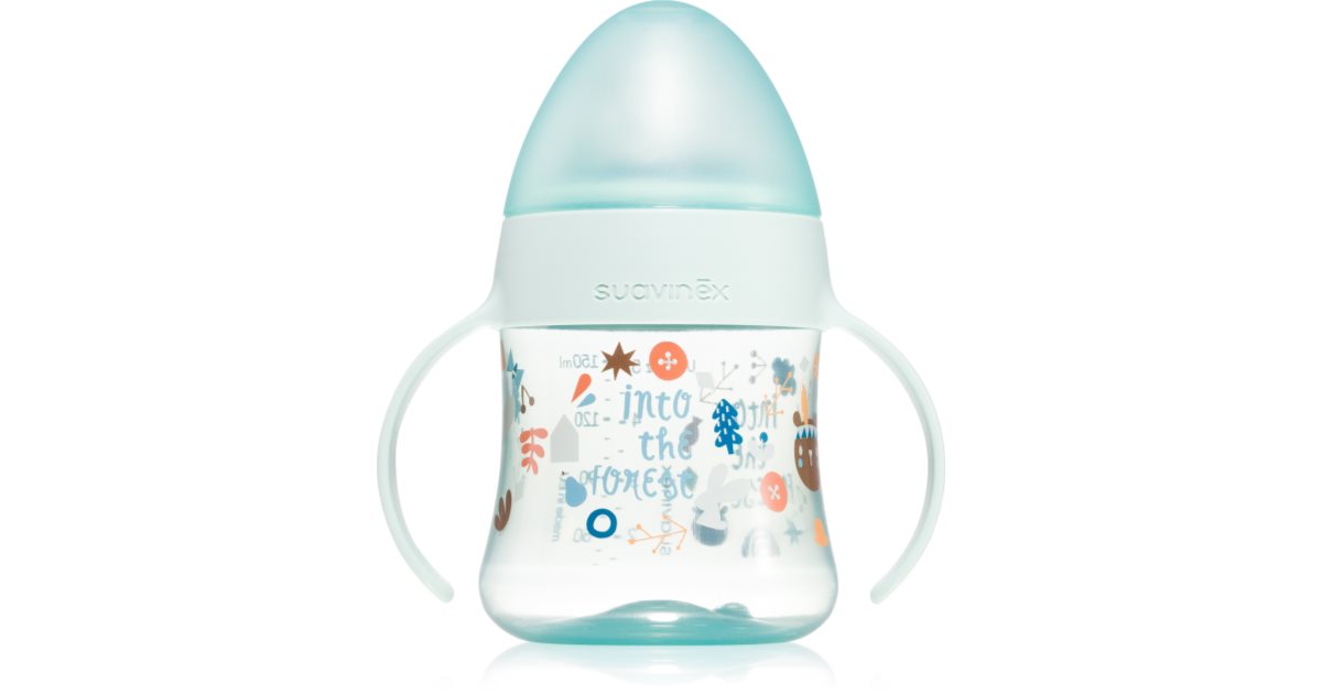 Biberón Con Asa Y Boquilla Blandita +6 Silicona 150 ml - Suavinex