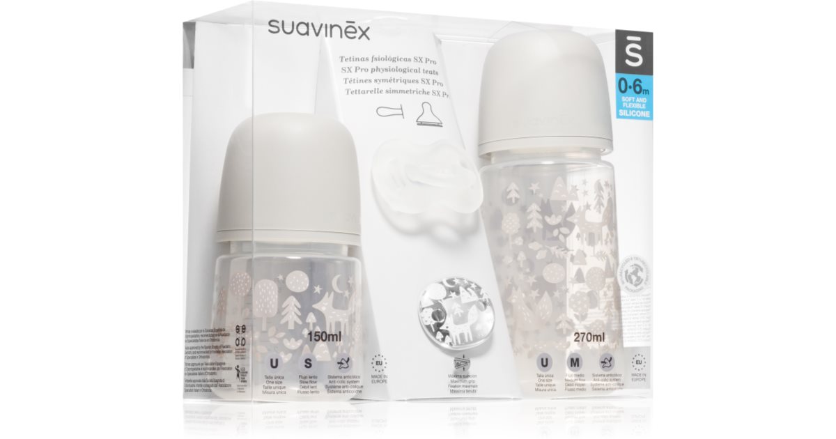Suavinex Fox Gift Set coffret cadeau Grey(pour bébés) | notino.fr