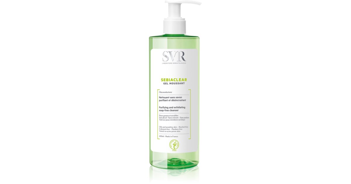 SVR Sebiaclear Gel Moussant очищающий пенящийся гель для жирной и ...