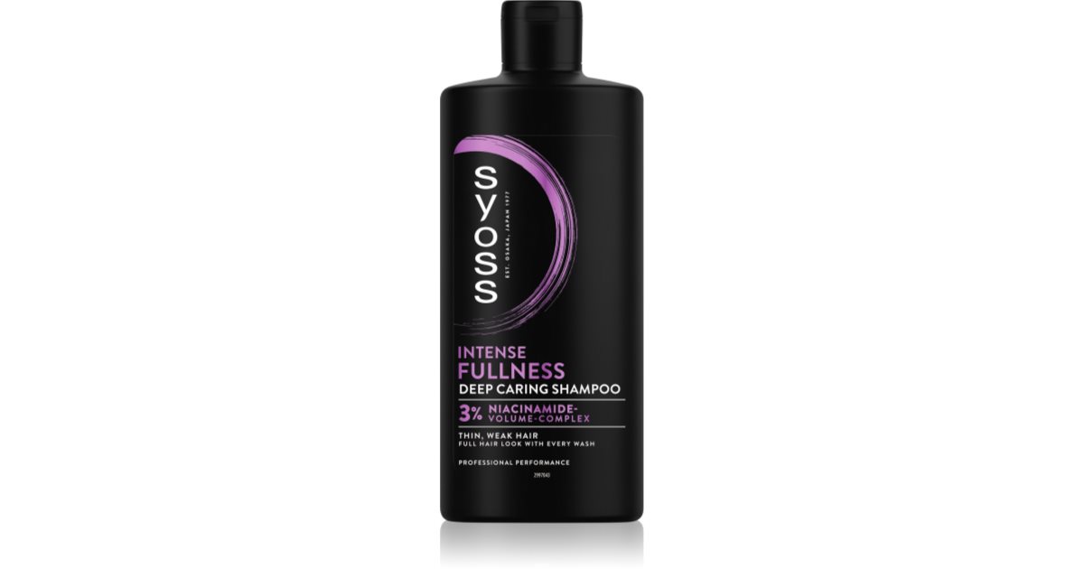 Syoss Full Hair 5 shampoo for fine hair for volume and vitality notino.co.uk