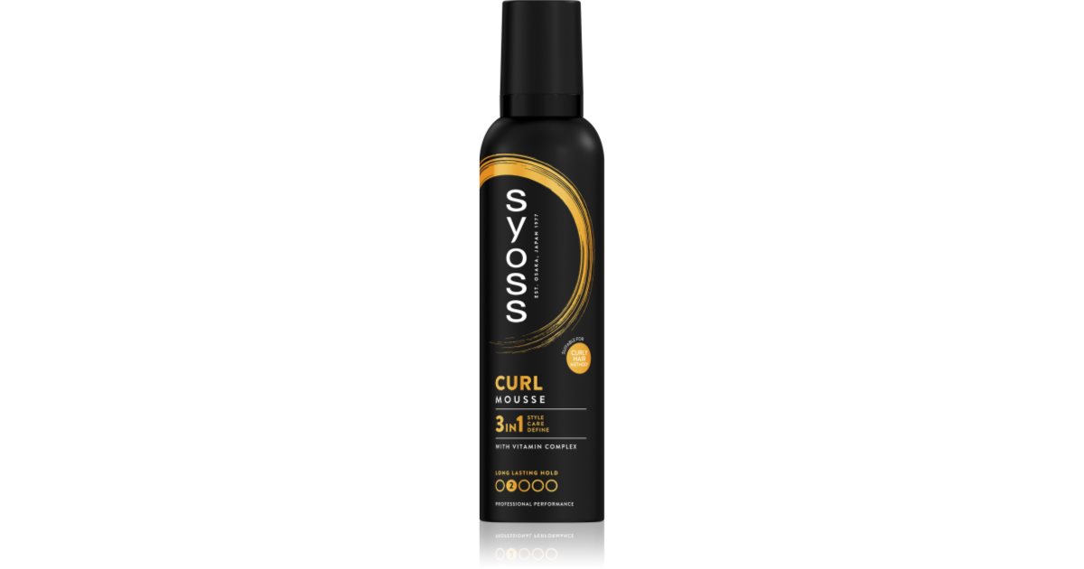 Syoss Curl Control Styling Mousse for natural hold notino.ie