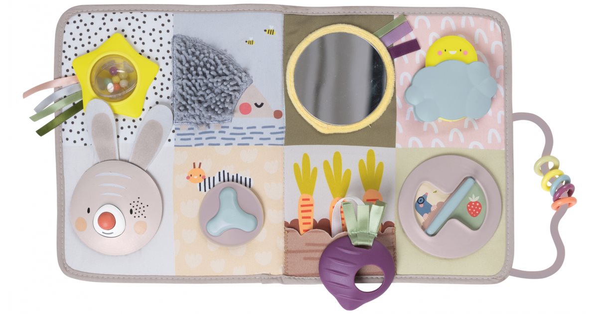 Cube D'activités Taf Toys Jardin - Hérisson Texturé, Betterave De Dentition - Dès La Naissance
