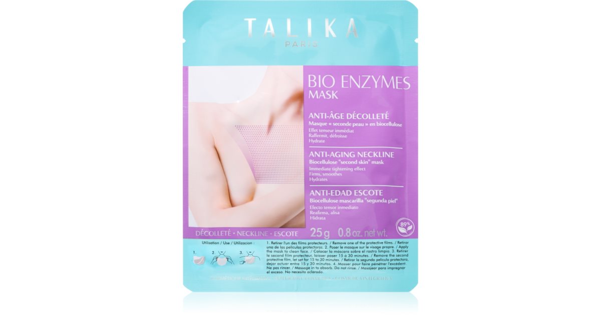 Talika Bust Phytoserum mascarilla iluminadora en forma de hoja para ...