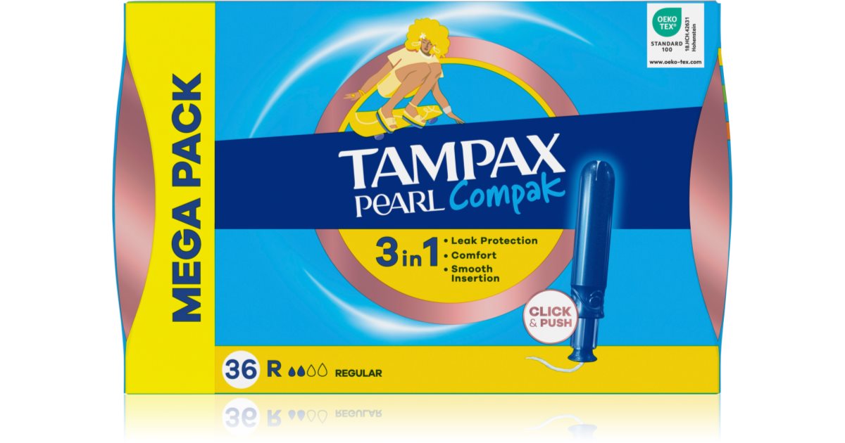 Tampax Pearl Compak Regular tampony s aplikátorem | notino.cz