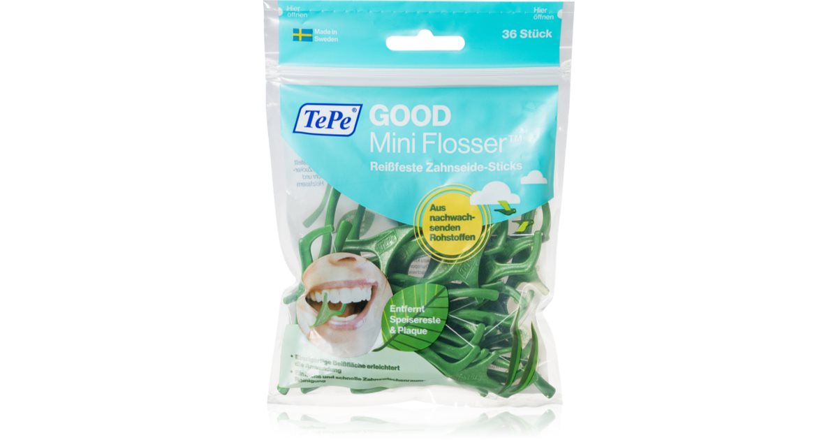 TePe Good Mini Flosser toothpicks with dental floss notino.co.uk