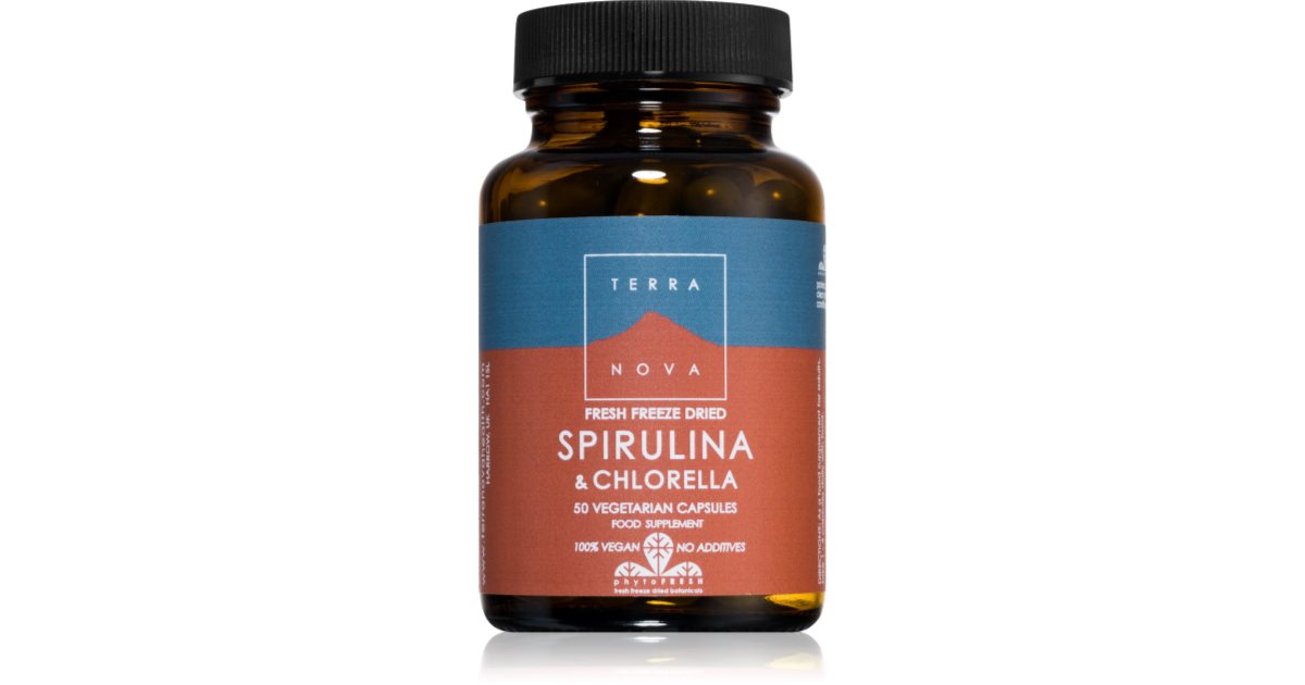 Terranova Health Spirulina & Chlorella BIO Kapseln zur