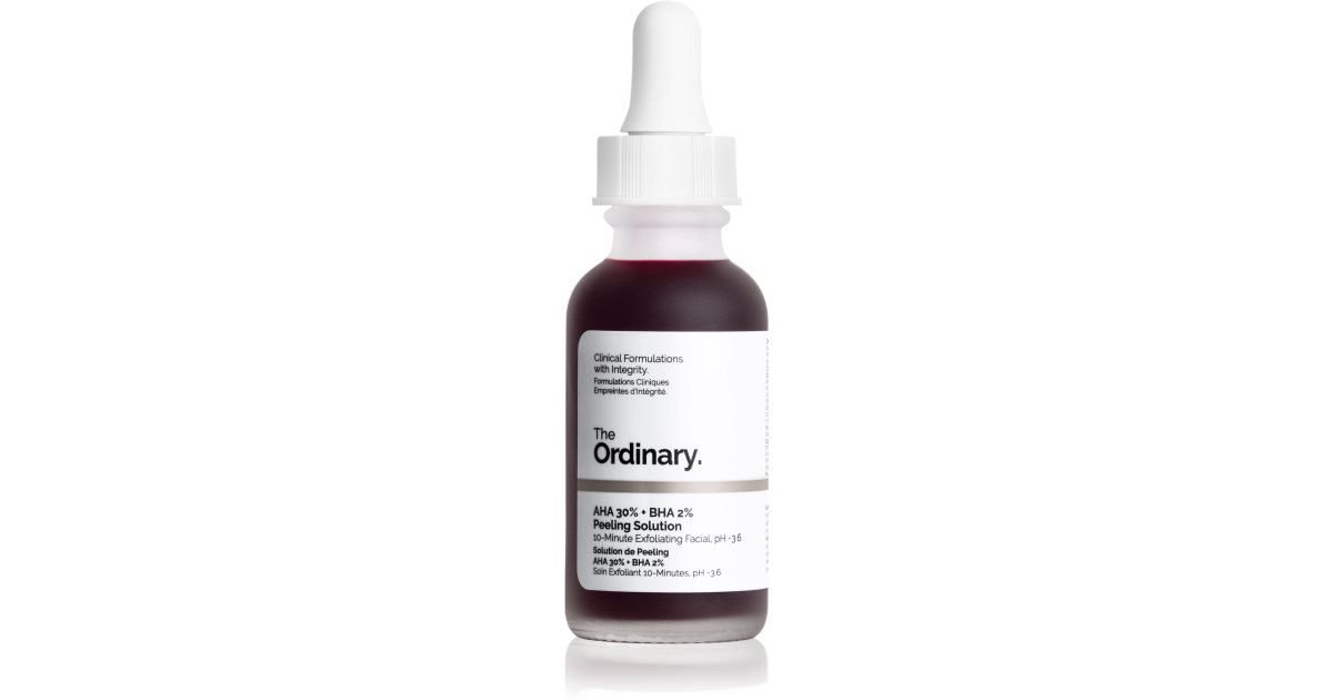 The Ordinary AHA 30% + BHA 2% Peeling Solution Solution with ...