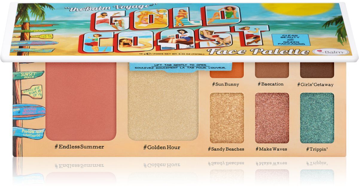 TheBalm Voyage Gold Coast Face Palette - Makeup Palette