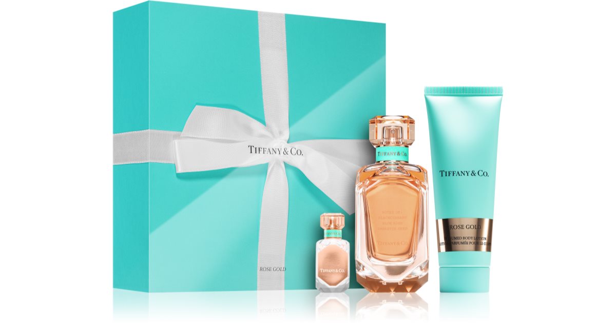 Tiffany co rose discount gold perfume set