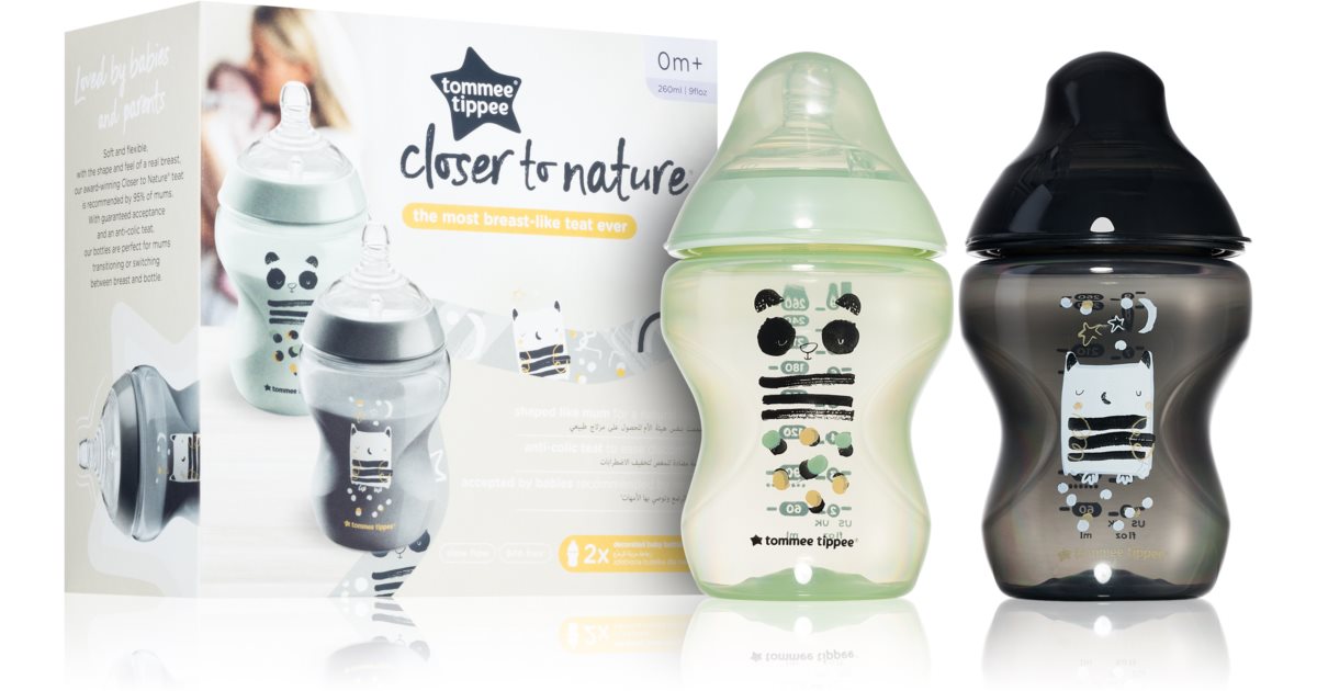 TOMMEE TIPPEE CLOSER TO NATURE BABY THICK FEED BOTTLE - 11OZ — Little Luxury