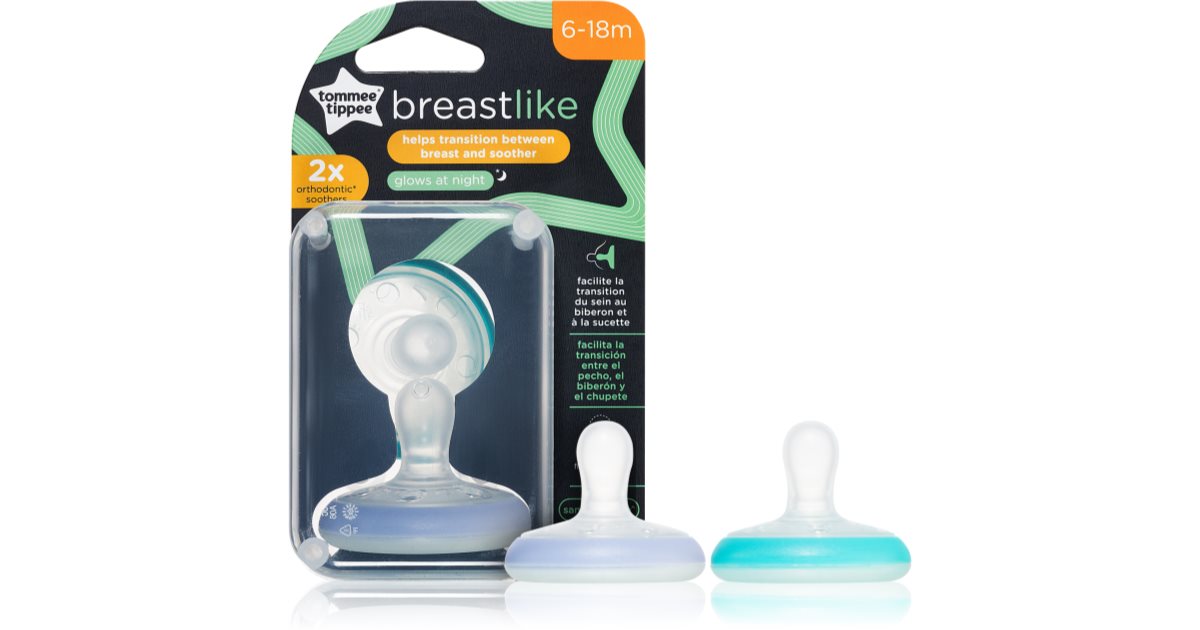 Tommee Tippee 2 Sucettes Sensitive 6-18