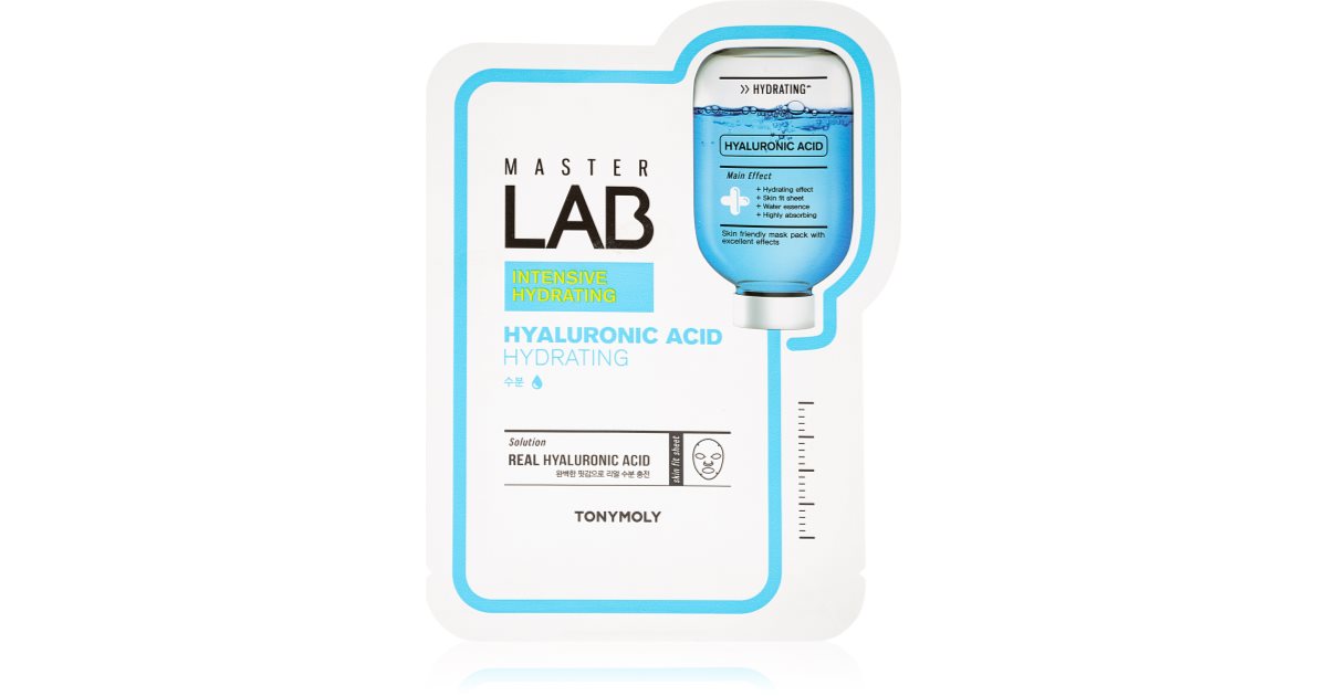 TONYMOLY Master Lab Hyaluronic Acid moisturising face sheet mask with ...