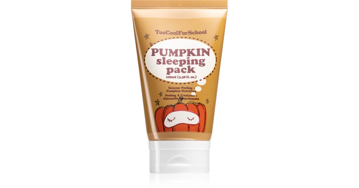 Too Cool For School Pumpkin Sleeping Pack masque de nuit illuminateur ...
