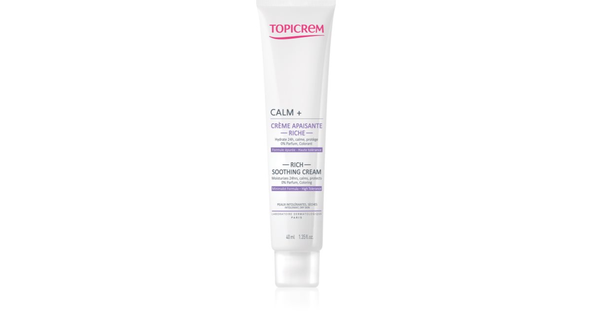 Topicrem UH FACE CALM+ Rich Soothing Cream crème nourrissante et ...