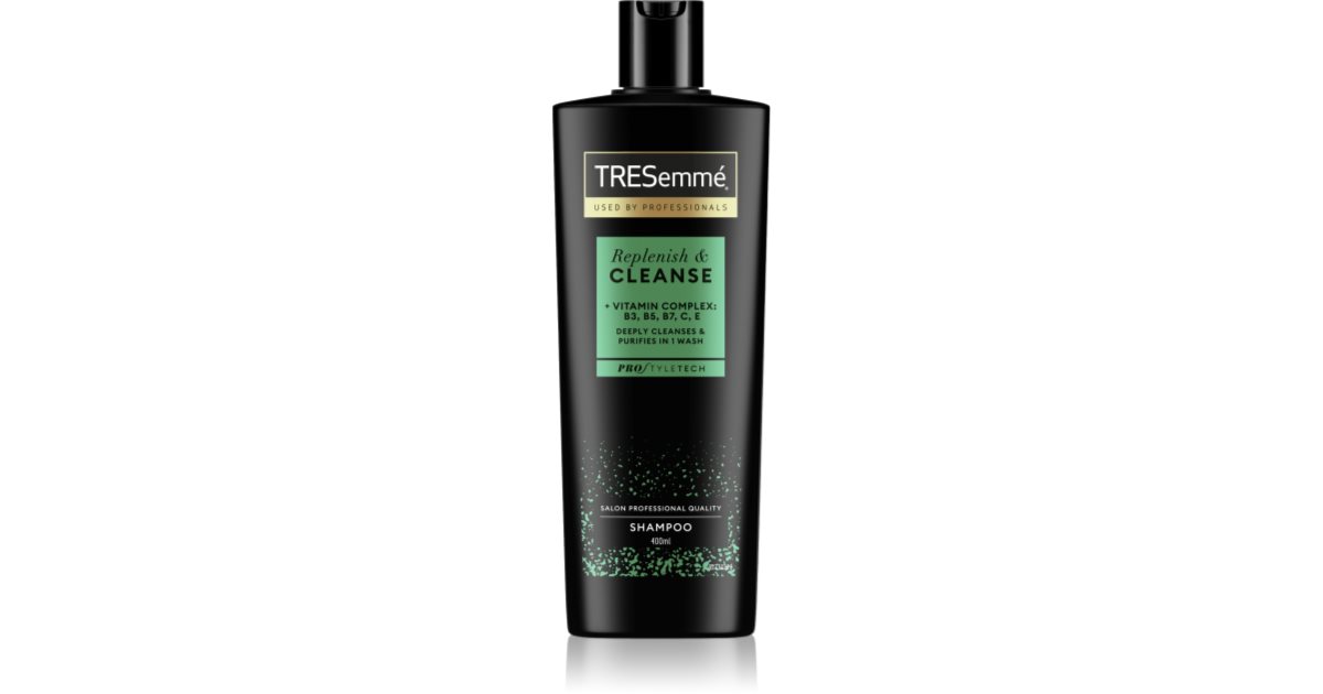 TRESemmé Replenish & Cleanse champú para cabello graso con vitaminas ...